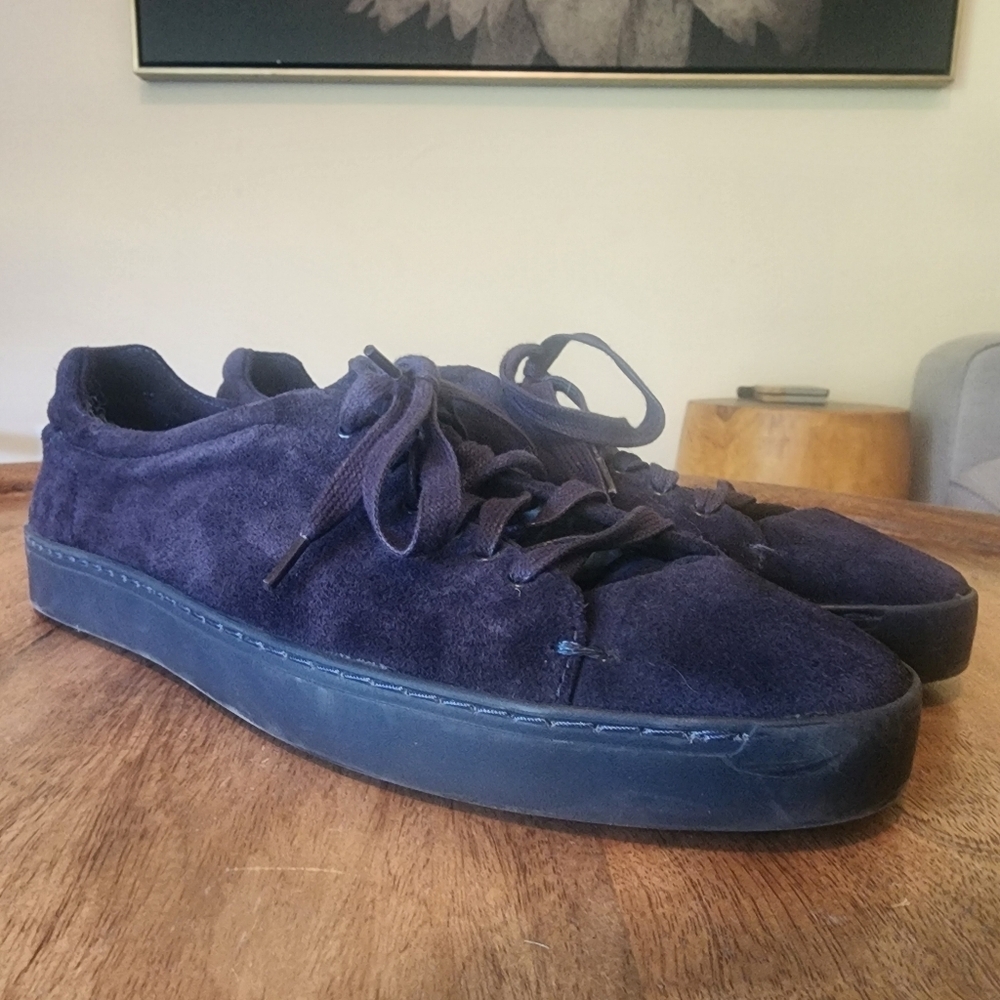 rag & bone Kent Blue Seude Leather Lace Up Sneakers Mens Size 11